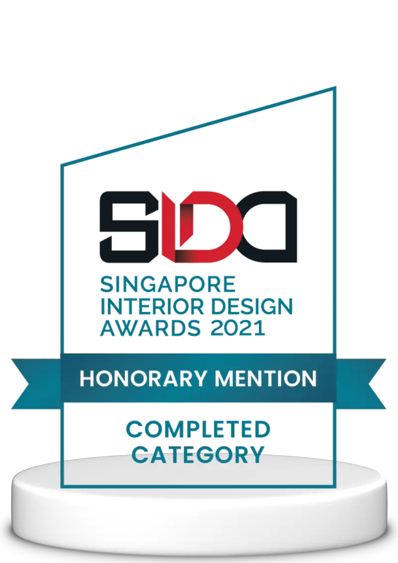 Honorary Mention by Singapore Interior Design Awards Year 2021